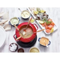 Staub Service à Fondue 16 Cm, Cerise -Staub Soldes Magasin 000010810