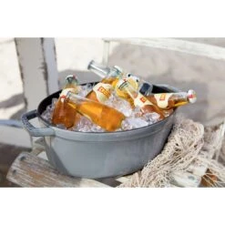 Staub Cocotte 31 Cm, Ovale, Gris Graphite, Fonte 13 Staub Cocotte 31 Cm, Ovale, Gris Graphite, Fonte -Staub Soldes Magasin 000010999