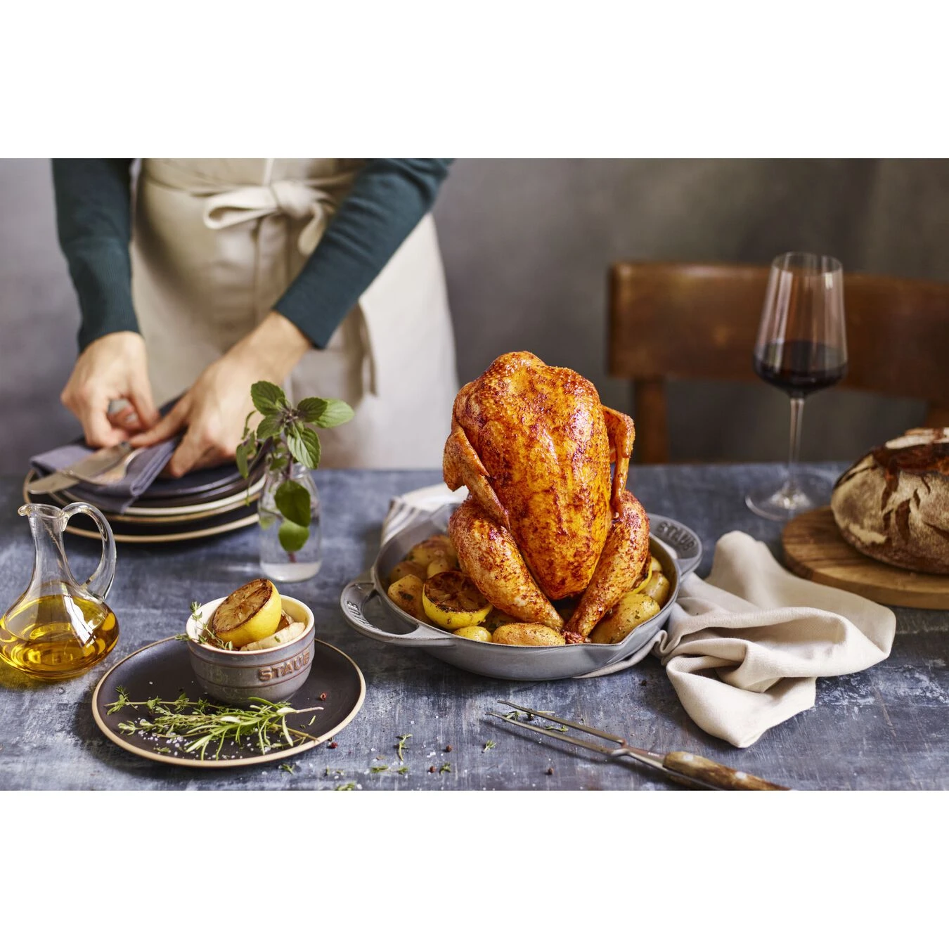 Staub Roaster 24 Cm, Fonte, Gris Graphite 5 Staub Roaster 24 Cm, Fonte, Gris Graphite – Image 3