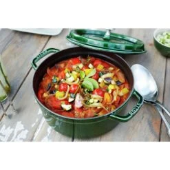 Staub Cocotte 28 Cm, Rond(e), Basilic, Fonte -Staub Soldes Magasin 000017126