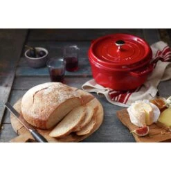 Staub Cocotte 24 Cm, Rond(e), Cerise, Fonte -Staub Soldes Magasin 000017827