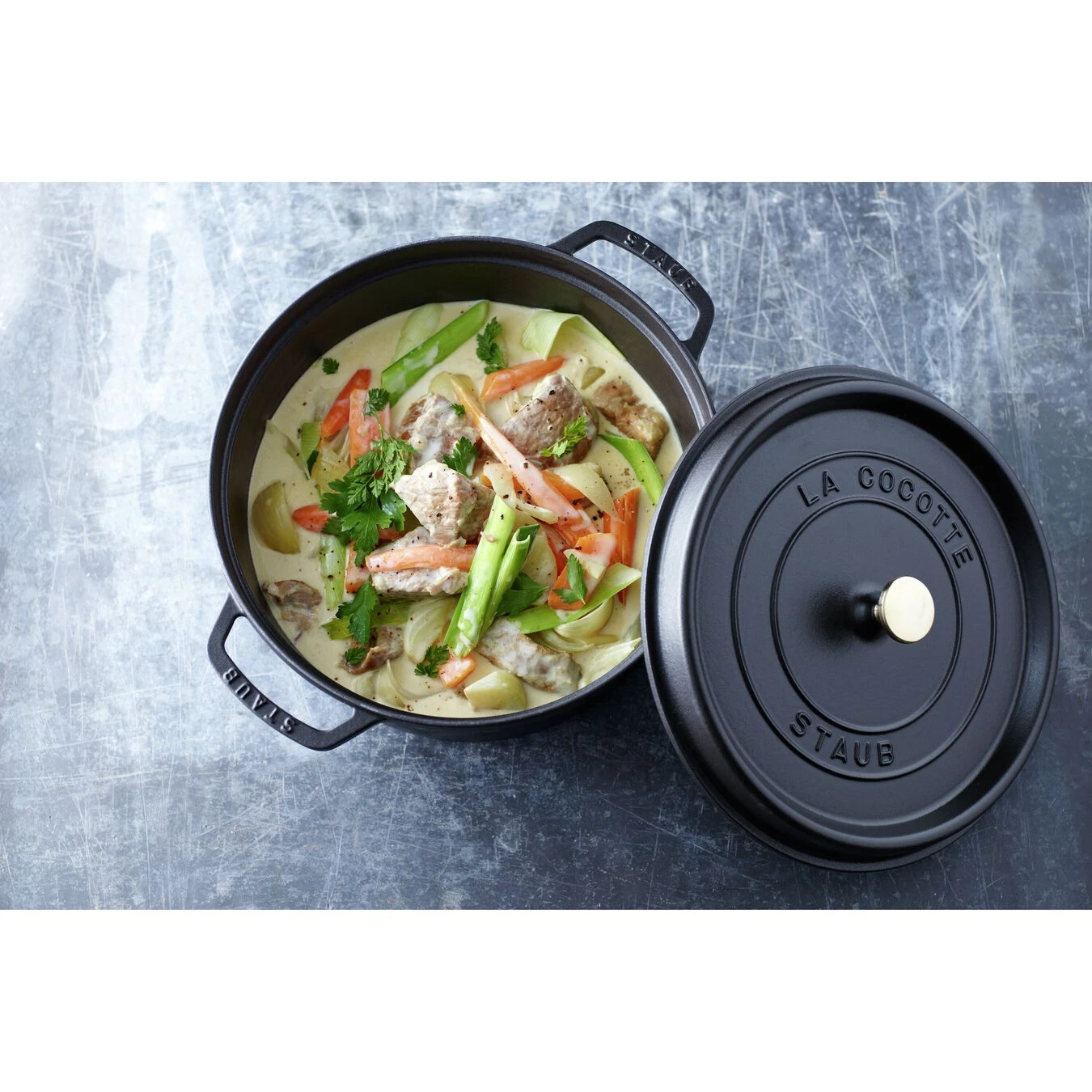Staub Cocotte 28 Cm, Rond(e), Noir, Fonte 7 Staub Cocotte 28 Cm, Rond(e), Noir, Fonte – Image 5