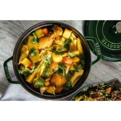 Staub Cocotte 24 Cm, Rond(e), Basilic, Fonte -Staub Soldes Magasin 000019329