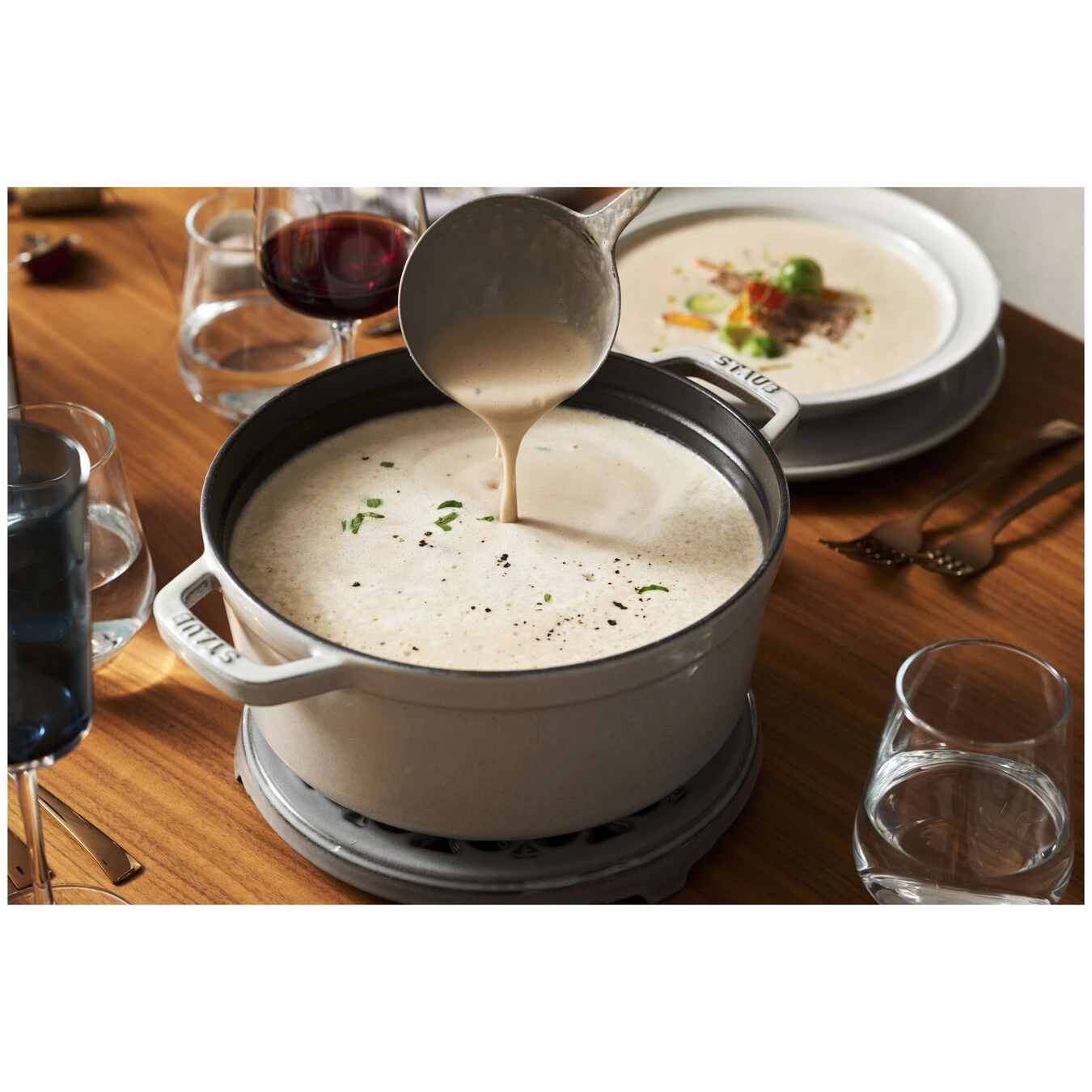 Staub Cocotte 28 Cm, Rond(e), Truffe Blanche, Fonte 7 Staub Cocotte 28 Cm, Rond(e), Truffe Blanche, Fonte – Image 5