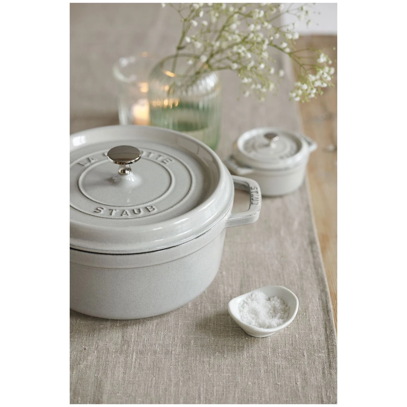 Staub Cocotte 22 Cm, Rond(e), Truffe Blanche, Fonte 7 Staub Cocotte 22 Cm, Rond(e), Truffe Blanche, Fonte – Image 5