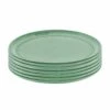 Staub Lot De 6 Assiettes Plates 22 Cm, Céramique, Sauge -Staub Soldes Magasin 00235 SET EU