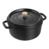 Staub Cocotte 24 Cm, Rond(e), Noir, Fonte