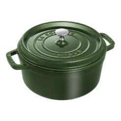 Staub Cocotte 24 Cm, Rond(e), Basilic, Fonte