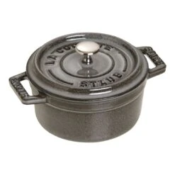 Staub Mini Cocotte 10 Cm, Rond(e), Gris Graphite, Fonte