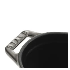 Staub Mini Cocotte 11 Cm, Ovale, Gris Graphite, Fonte -Staub Soldes Magasin 40500 116 0 3