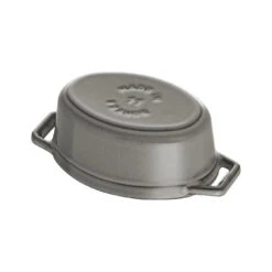 Staub Mini Cocotte 11 Cm, Ovale, Gris Graphite, Fonte -Staub Soldes Magasin 40500 116 0 6