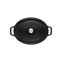 Staub Cocotte 37 Cm, Ovale, Noir, Fonte -Staub Soldes Magasin 40500 231 0 3 4