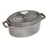 Staub Cocotte 23 Cm, Ovale, Gris Graphite, Fonte -Staub Soldes Magasin 40500 236 0 1