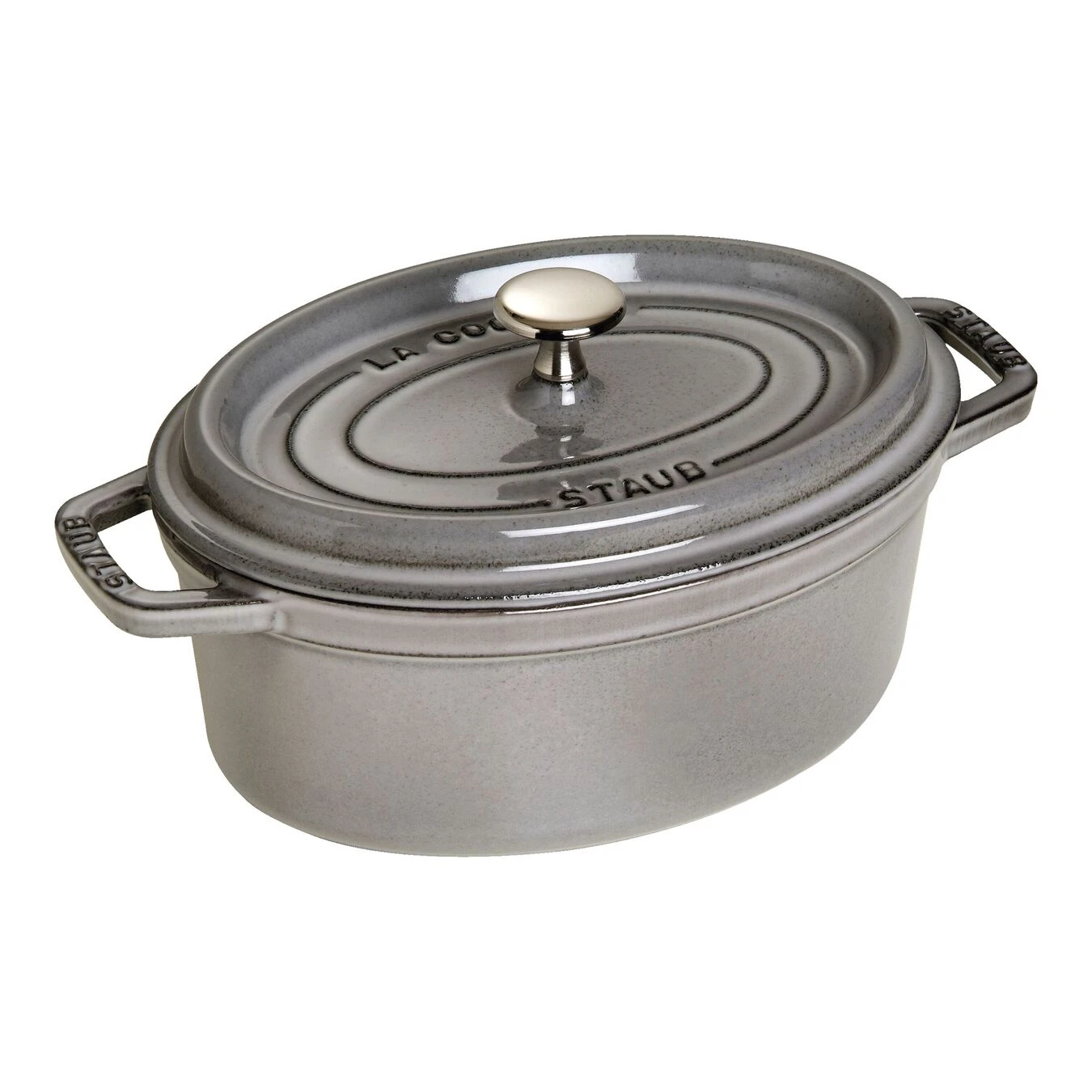 Staub Cocotte 23 Cm, Ovale, Gris Graphite, Fonte 3 Staub Cocotte 23 Cm, Ovale, Gris Graphite, Fonte