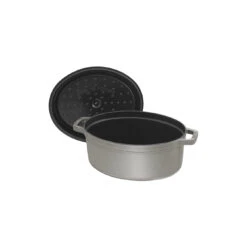 Staub Cocotte 33 Cm, Ovale, Gris Graphite, Fonte -Staub Soldes Magasin 40500 236 0 5 4