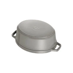 Staub Cocotte 15 Cm, Ovale, Gris Graphite, Fonte -Staub Soldes Magasin 40500 236 0 6 1
