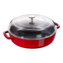 Staub Sauteuse Avec Couvercle En Verre 28 Cm, Fonte