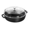 Staub Sauteuse Avec Couvercle En Verre 24 Cm, Fonte -Staub Soldes Magasin 40501 060 0 1