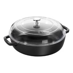 Staub Sauteuse Avec Couvercle En Verre 24 Cm, Fonte