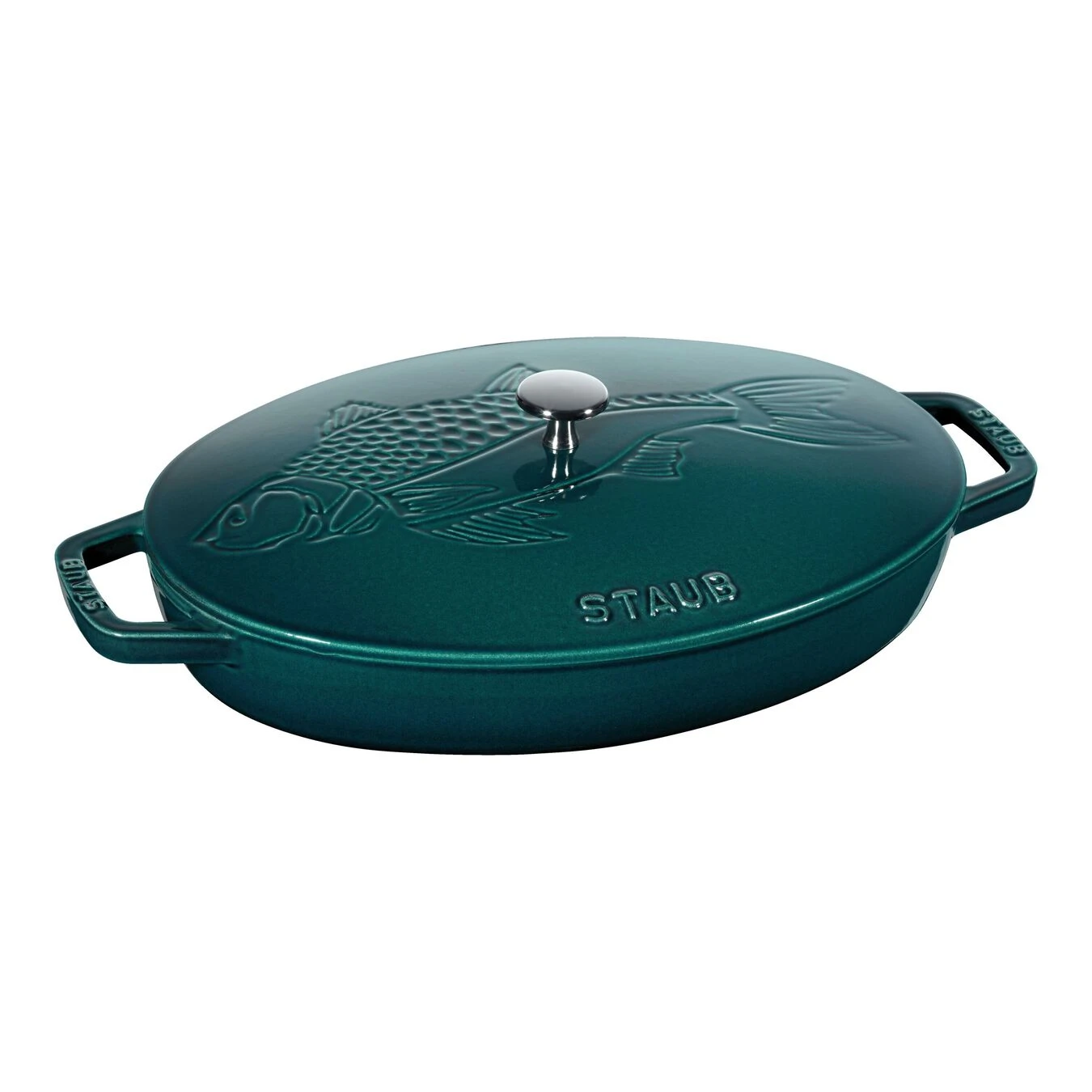 Staub Plat Empilable Avec Couvercle 33 Cm, Fonte 3 Staub Plat Empilable Avec Couvercle 33 Cm, Fonte
