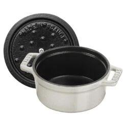 Staub Mini Cocotte 10 Cm, Rond(e), Truffe Blanche, Fonte -Staub Soldes Magasin 40501408 5