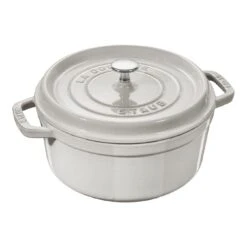 Staub Cocotte 28 Cm, Rond(e), Truffe Blanche, Fonte