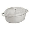Staub Cocotte 29 Cm, Ovale, Truffe Blanche, Fonte -Staub Soldes Magasin 40501415
