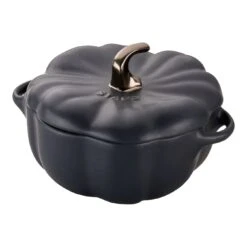 Staub Cocotte 15 Cm, Citrouille, Noir, Céramique
