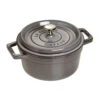 Staub Cocotte 20 Cm, Rond(e), Gris Graphite, Fonte