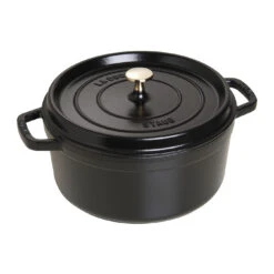 Staub Cocotte 26 Cm, Rond(e), Noir, Fonte