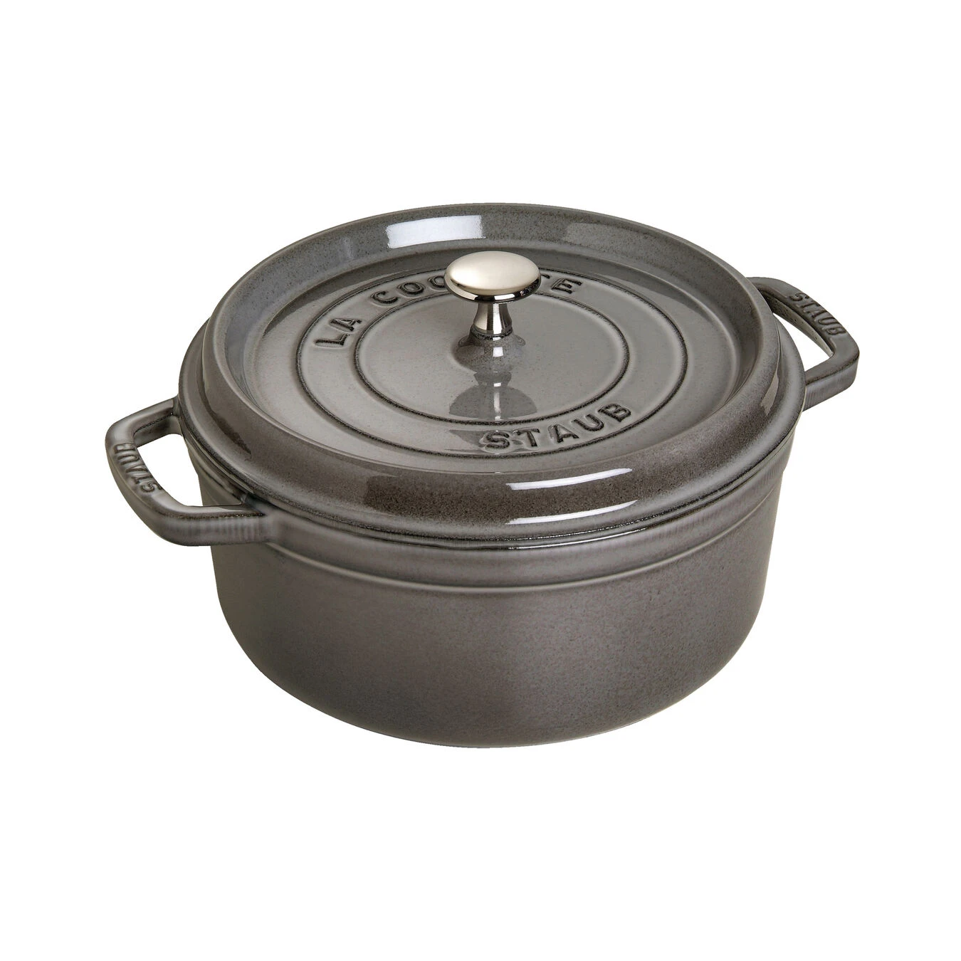Staub Cocotte 26 Cm, Rond(e), Gris Graphite, Fonte 3 Staub Cocotte 26 Cm, Rond(e), Gris Graphite, Fonte