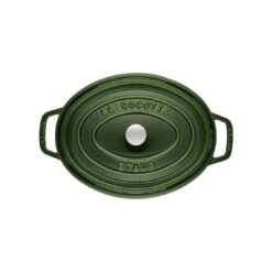 Staub Cocotte 29 Cm, Ovale, Basilic, Fonte -Staub Soldes Magasin 40509 363 0 2 2