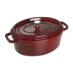 Staub Cocotte 33 Cm, Ovale, Grenadine, Fonte -Staub Soldes Magasin 40509 364 0 2 2