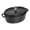 Staub Cocotte 37 Cm, Ovale, Noir, Fonte