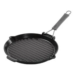 Staub Gril Avec Bec Verseur 28 Cm, Fonte, Noir