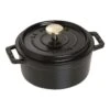 Staub Cocotte 12 Cm, Rond(e), Noir, Fonte -Staub Soldes Magasin 40509 471 0 1