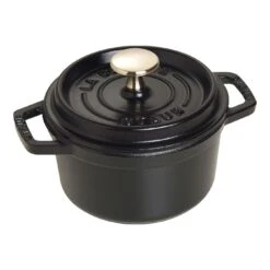 Staub Cocotte 14 Cm, Rond(e), Noir, Fonte