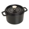 Staub Cocotte 16 Cm, Rond(e), Noir, Fonte -Staub Soldes Magasin 40509 480 0 1