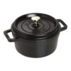 Staub Cocotte 20 Cm, Rond(e), Noir, Fonte -Staub Soldes Magasin 40509 487 0 1