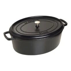 Staub Cocotte 41 Cm, Ovale, Noir, Fonte
