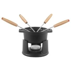 Staub Service à Fondue 10 Cm, Noir -Staub Soldes Magasin 40509 587 0 000000875