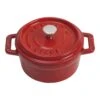 Staub Mini Cocotte 10 Cm, Rond(e), Cerise, Fonte -Staub Soldes Magasin 40509 799 0 1