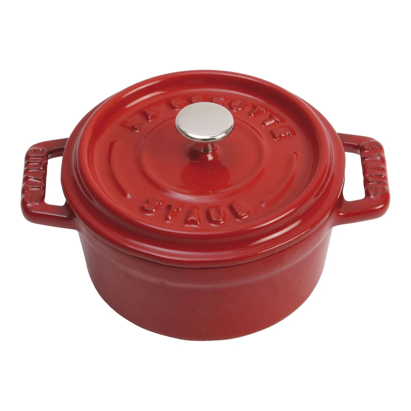 Staub Mini Cocotte 10 Cm, Rond(e), Cerise, Fonte 3 Staub Mini Cocotte 10 Cm, Rond(e), Cerise, Fonte