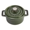 Staub Mini Cocotte 10 Cm, Rond(e), Basilic, Fonte -Staub Soldes Magasin 40509 804 0 1