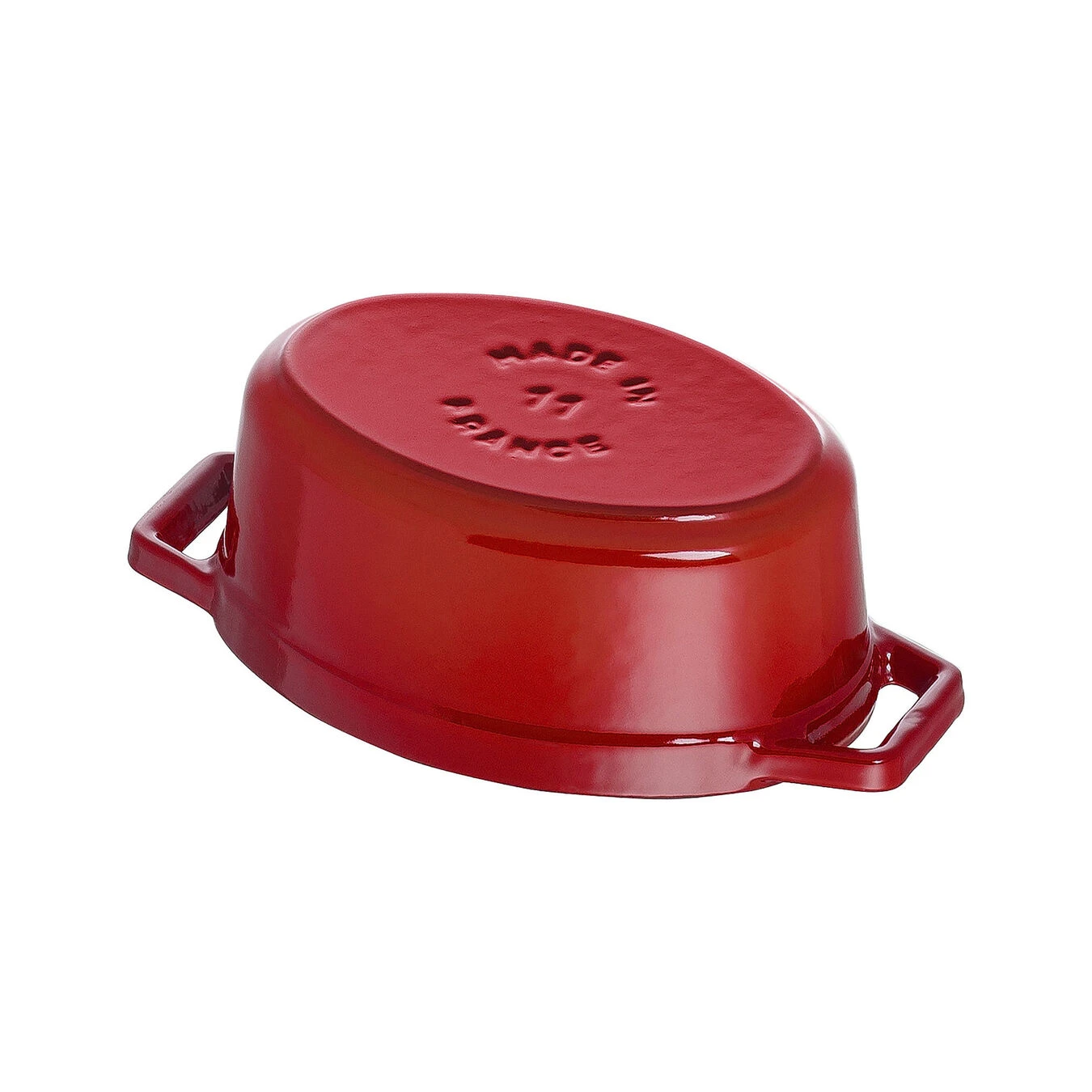 Staub Mini Cocotte 11 Cm, Ovale, Cerise, Fonte 6 Staub Mini Cocotte 11 Cm, Ovale, Cerise, Fonte – Image 4