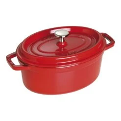 Staub Cocotte 23 Cm, Ovale, Cerise, Fonte