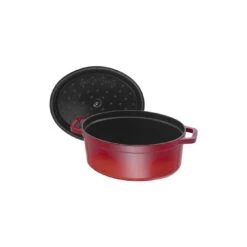 Staub Cocotte 23 Cm, Ovale, Cerise, Fonte -Staub Soldes Magasin 40509 830 0 5 4