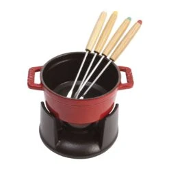 Staub Service à Fondue 10 Cm, Cerise -Staub Soldes Magasin 40509 900 0 2