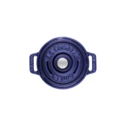 Staub Mini Cocotte 10 Cm, Rond(e), Bleu Intense, Fonte