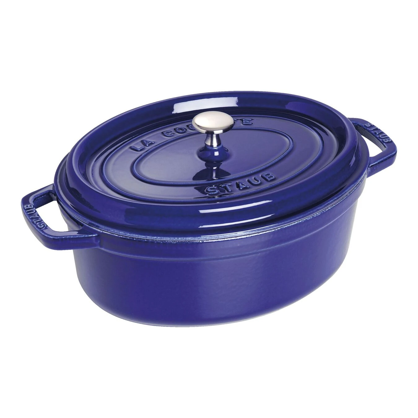 Staub Cocotte 29 Cm, Ovale, Bleu Intense, Fonte 3 Staub Cocotte 29 Cm, Ovale, Bleu Intense, Fonte